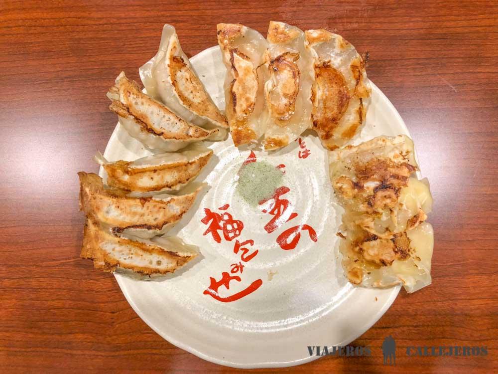 Gyozas. Comida japonesa
