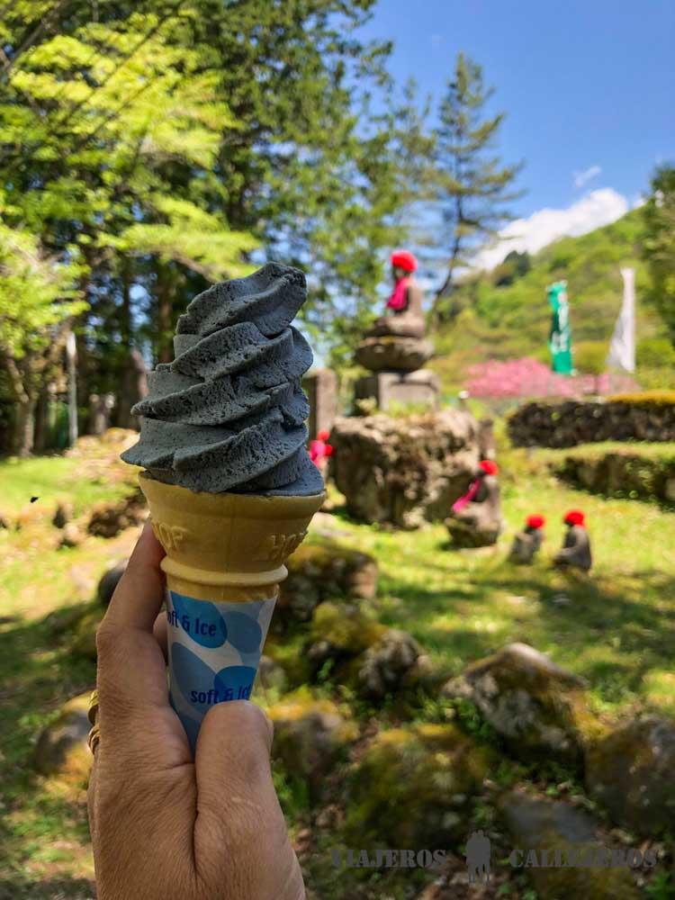 Helado sésamo negro